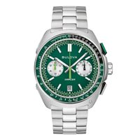 Armbanduhr Bulova Herr Racer in Stahl 98B468